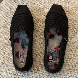 Skechers BOBS Black Memory Foam Flats